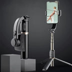 2024 AI Video Stabilizer Bluetooth Selfie Stick Tripod Gimbal Stabilizer for Smartphone Live Vertical Shooting Bracket