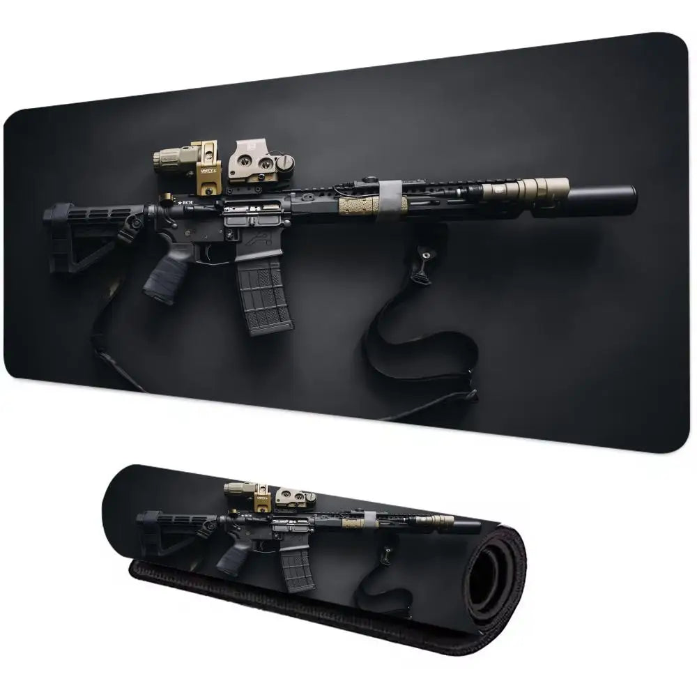 Black FireArm Mousepad
