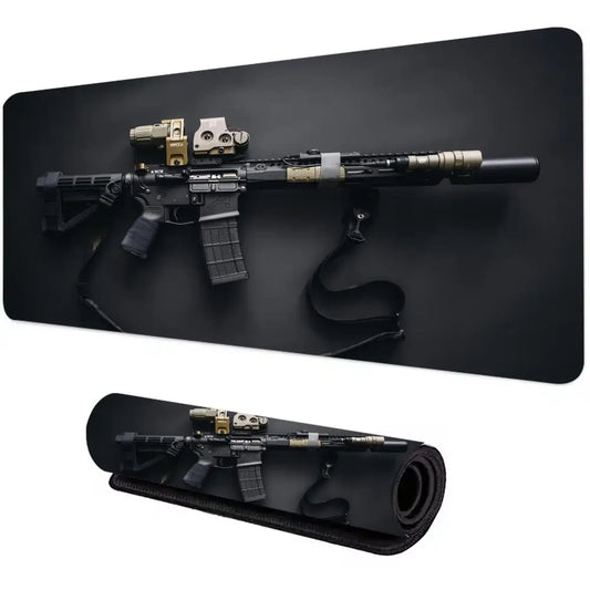 Black FireArm Mousepad