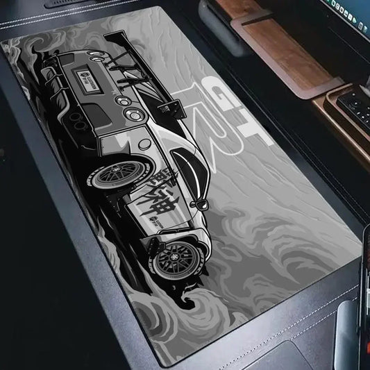 Black Sports car Mousepad